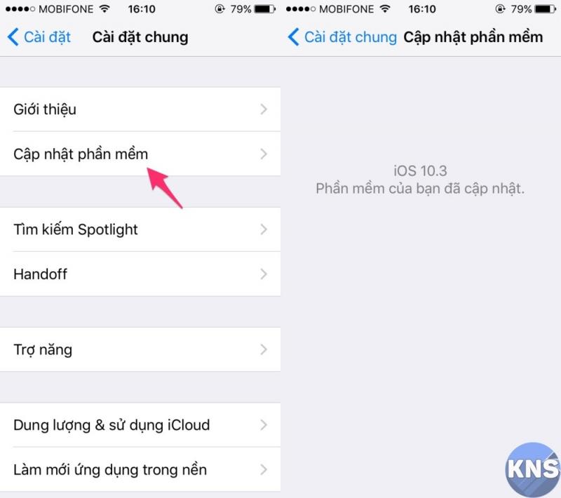 Nâng cấp IOS cho Iphone