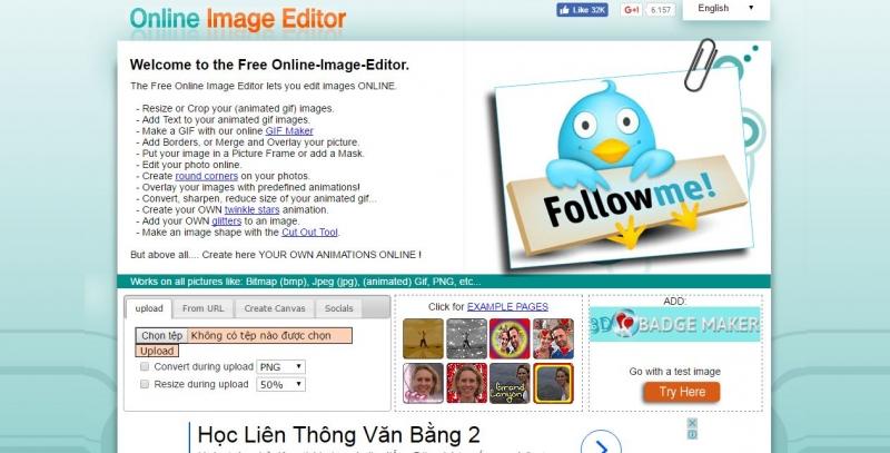 Online Image Editer (OIE)