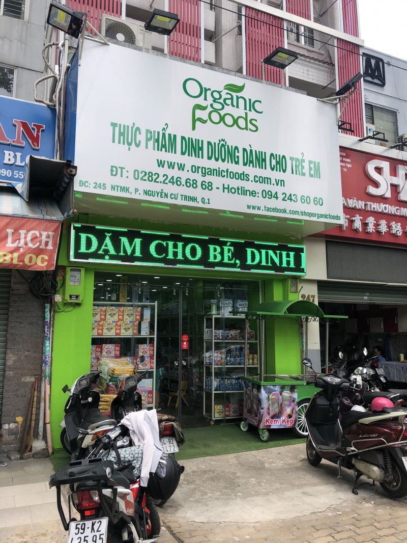 Organic Foods chuyên mặt hàng thực phẩm dinh dưỡng cho trẻ em