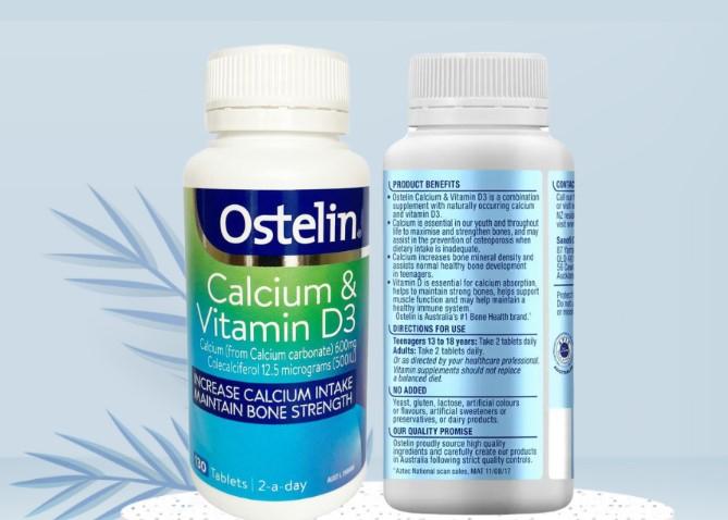 Ostelin Vitamin D & Calcium cho bà bầu