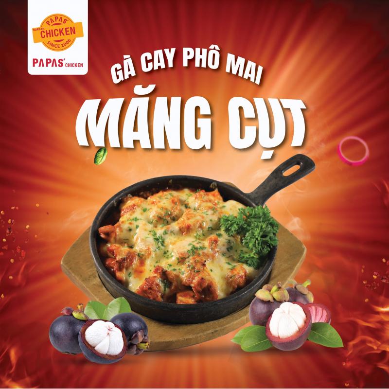 Gà cay phô mai măng cụt Papa’s Chicken