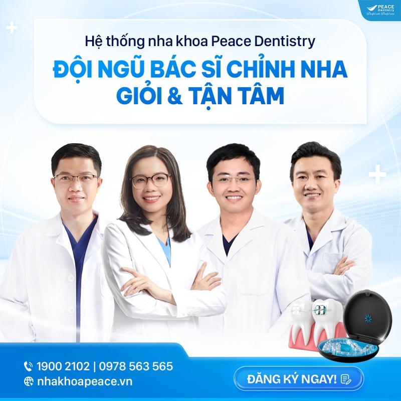 Peace Dentistry đã mời được những Bác sĩ Nha khoa giỏi đã khẳng định được tên tuổi trong giới nha sĩ tại Tp.Hồ Chí Minh, từ đó, làm cơ sở để mang đến những dịch vụ có chất lượng tốt nhất cho khách hàng.