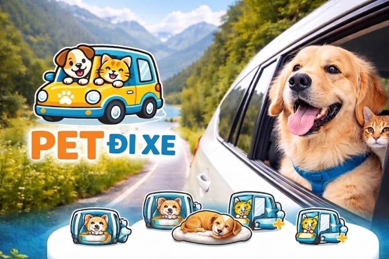 Pet Đi Xe