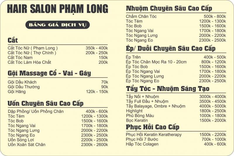 Phạm Long Hair Salon