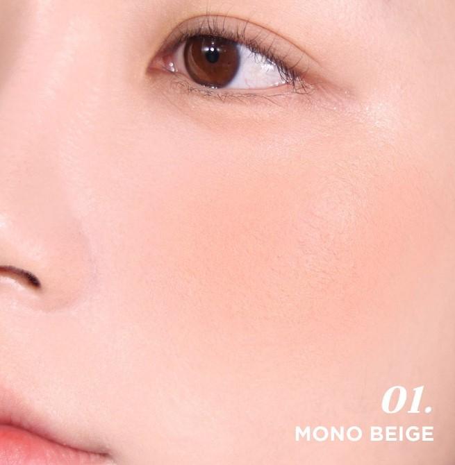 Phấn má hồng dạng nén Merzy Porcelain Cheek Blusher