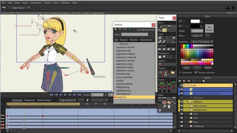 Phần mềm làm phim hoạt hình Anime Studio Pro