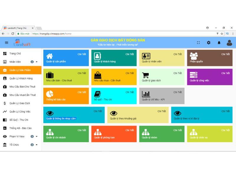 Phần mềm quản lý bất động sản Landsoft