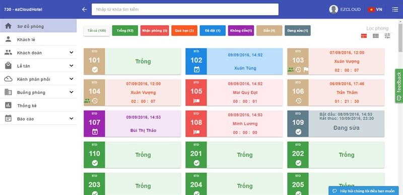 Phần mềm quản lý khách sạn ezCloudhotel