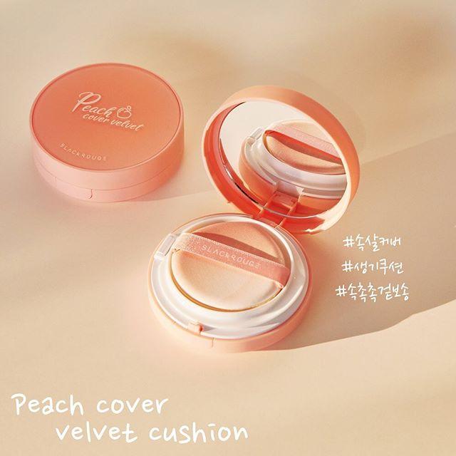 Phấn nước Black Rouge Peach Cover Velvet Cushion