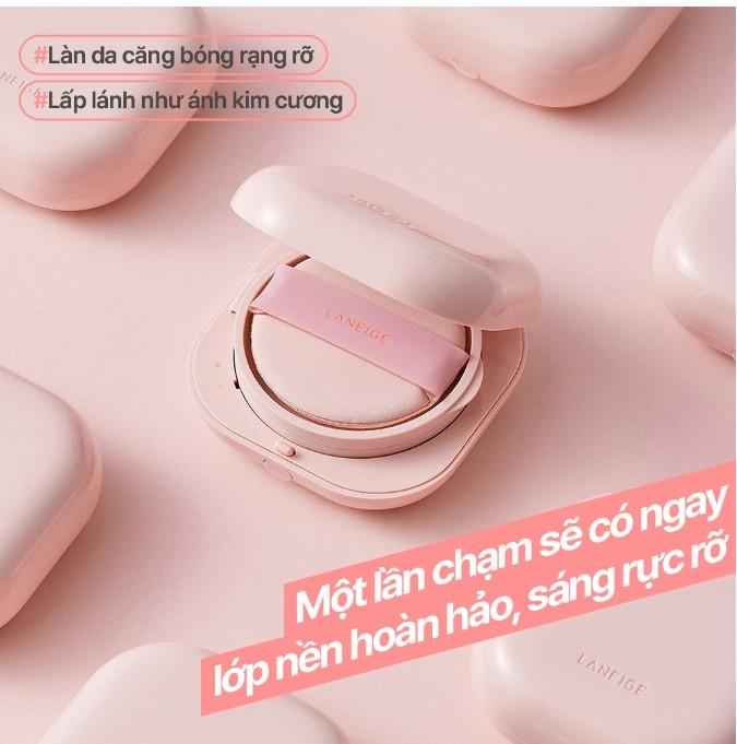 Phấn nước căng bóng che phủ vượt trội 50h Laneige Neo Cushion Glow