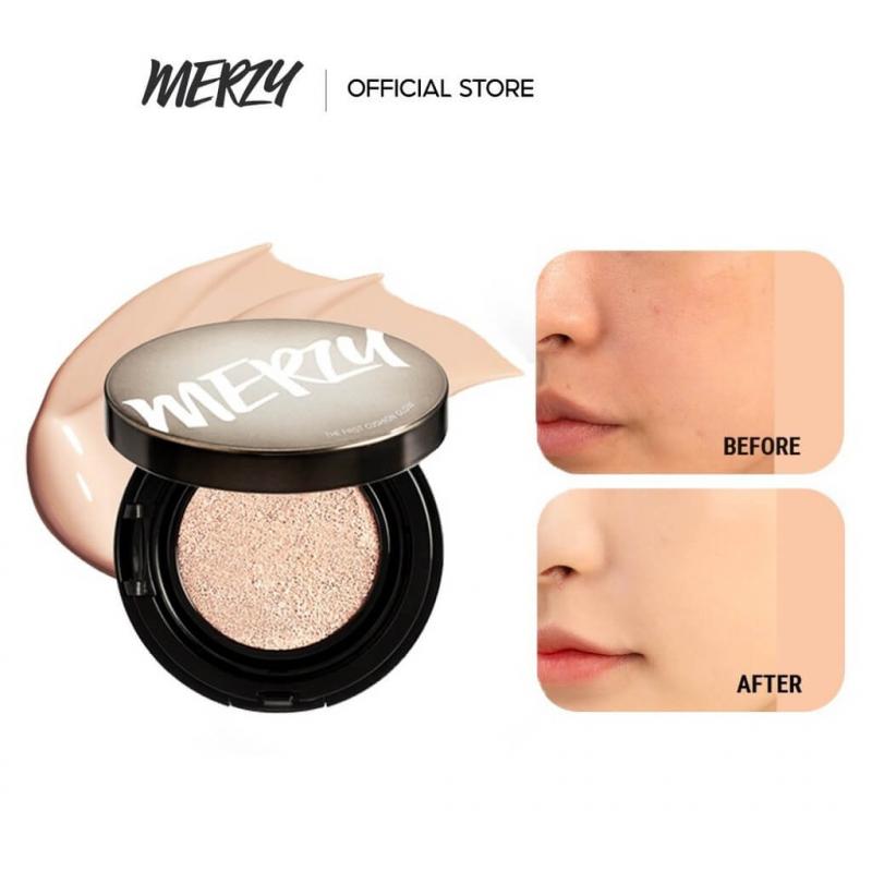 Phấn nước che phủ cao, lâu trôi Merzy The First Cushion Cover SPF50+/PA+++