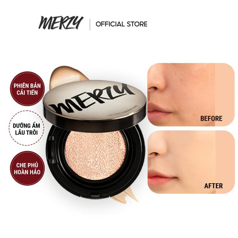 Phấn nước che phủ cao, lâu trôi Merzy The First Cushion Cover SPF50+/PA+++ 13g