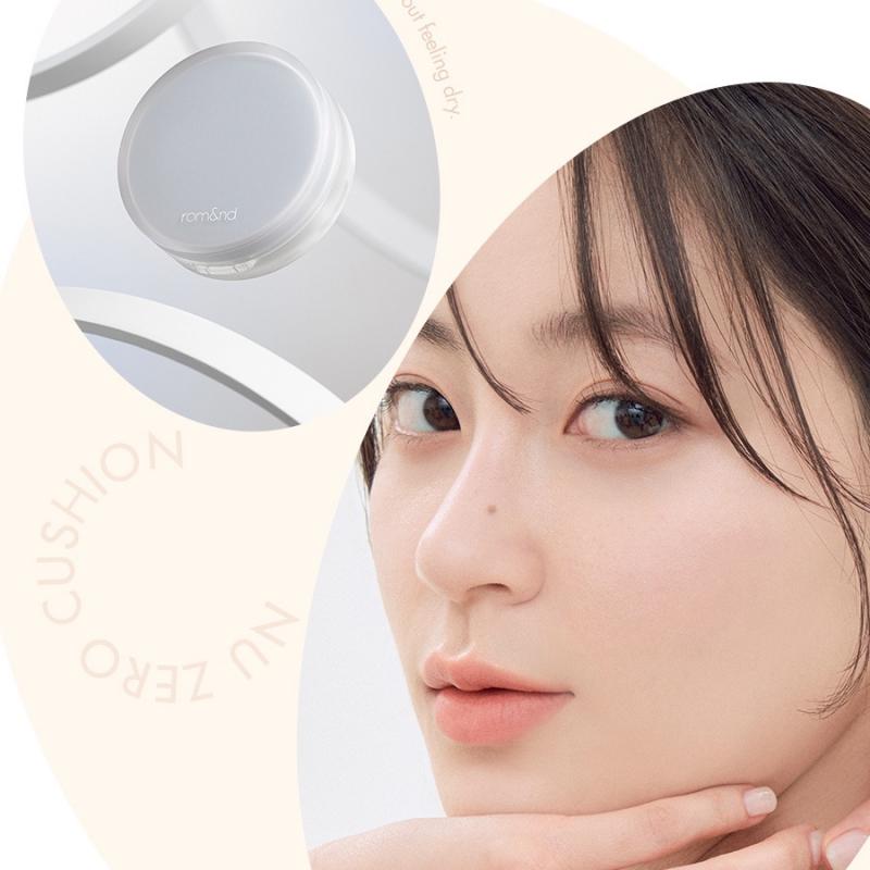 Phấn nước che phủ hoàn hảo, mỏng nhẹ tự nhiên Romand NU Zero Cushion SPF24/PA++ 15g