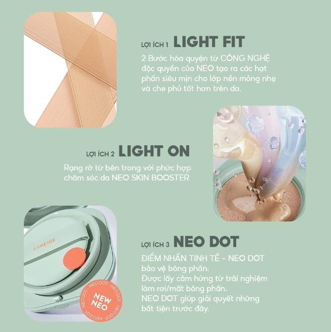 Phấn nước che phủ mịn lì 50H Laneige Neo Cushion Matte 15g