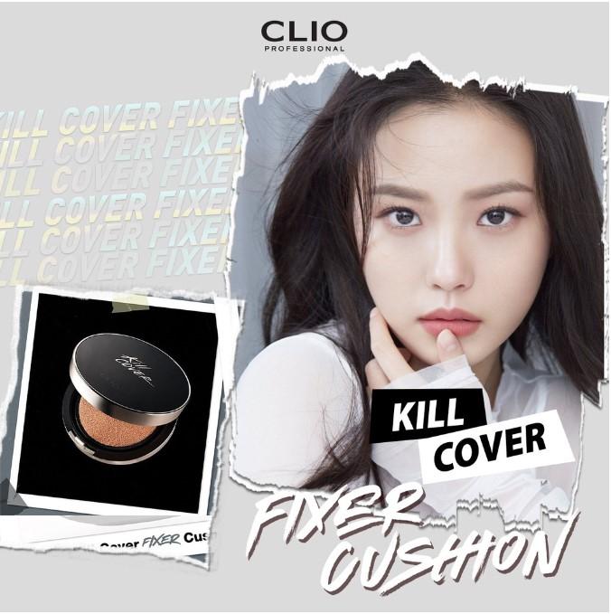 Phấn nước điều chỉnh lớp nền hiệu quả Clio Kill Cover Fixer Cushion SPF50+ Pa+++