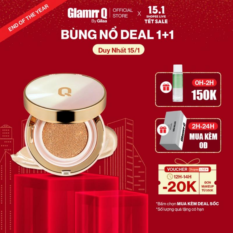 Phấn nước Glamrr Q Long Wear DD Cushion