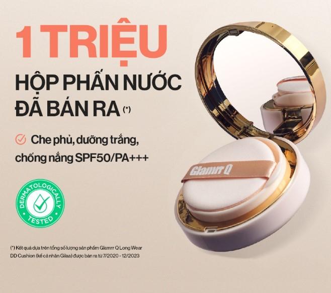 Phấn nước Glamrr Q Long Wear DD Cushion SPF50+/PA+++