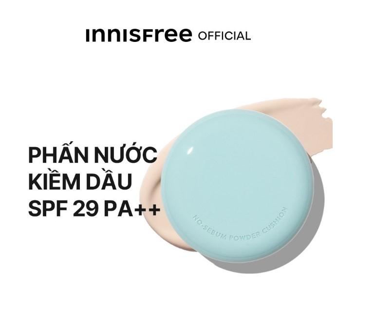 Phấn nước kiềm dầu SPF 29 PA++ innisfree No Sebum Powder Cushion 14g