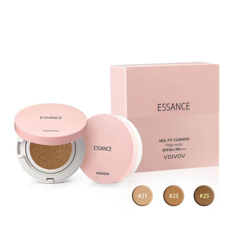 Phấn nước mịn lì mờ khuyết điểm Essance Veil Fit Cushion SPF50+ PA+++