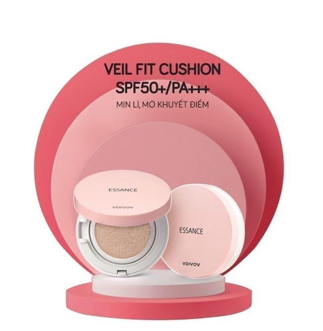 Phấn nước mịn lì mờ khuyết điểm Essance Veil Fit Cushion SPF50+ PA+++