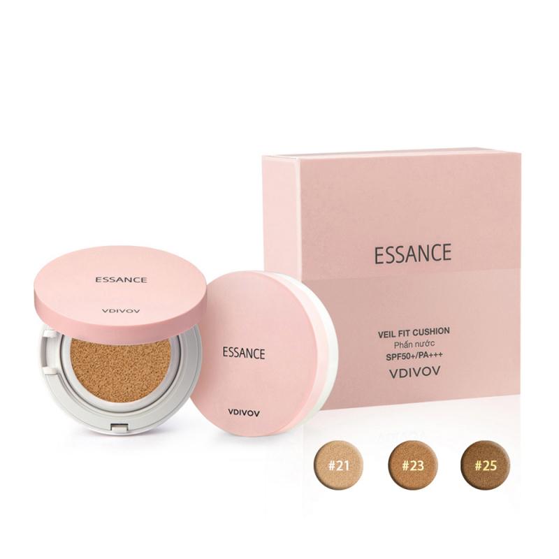 Phấn nước mịn lì mờ khuyết điểm Essance Veil Fit Cushion SPF50+ PA+++ 15g