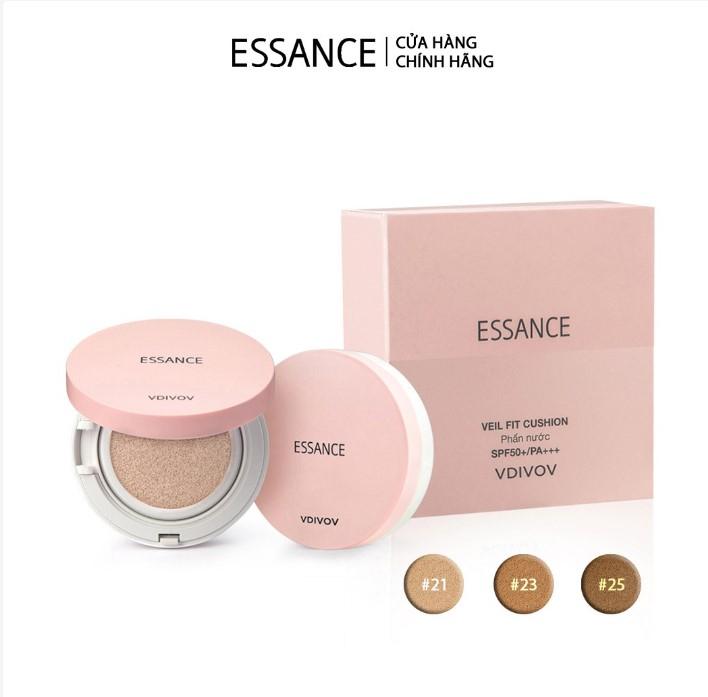 Phấn nước mịn lì mờ khuyết điểm Essance Veil Fit Cushion SPF50+ PA+++