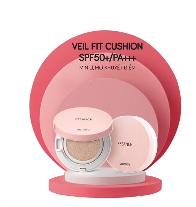 Phấn nước mịn lì mờ khuyết điểm Essance Veil Fit Cushion SPF50+ PA+++