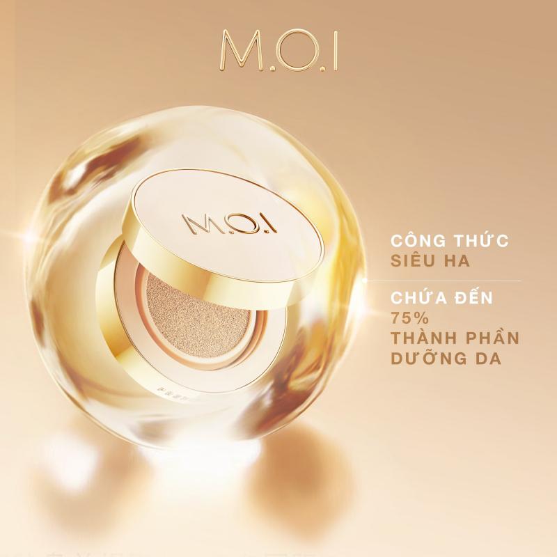 Phấn nước M.O.I Premium Baby Skin Cushion Pearl Essence Silky Finish SPF50+ PA+++