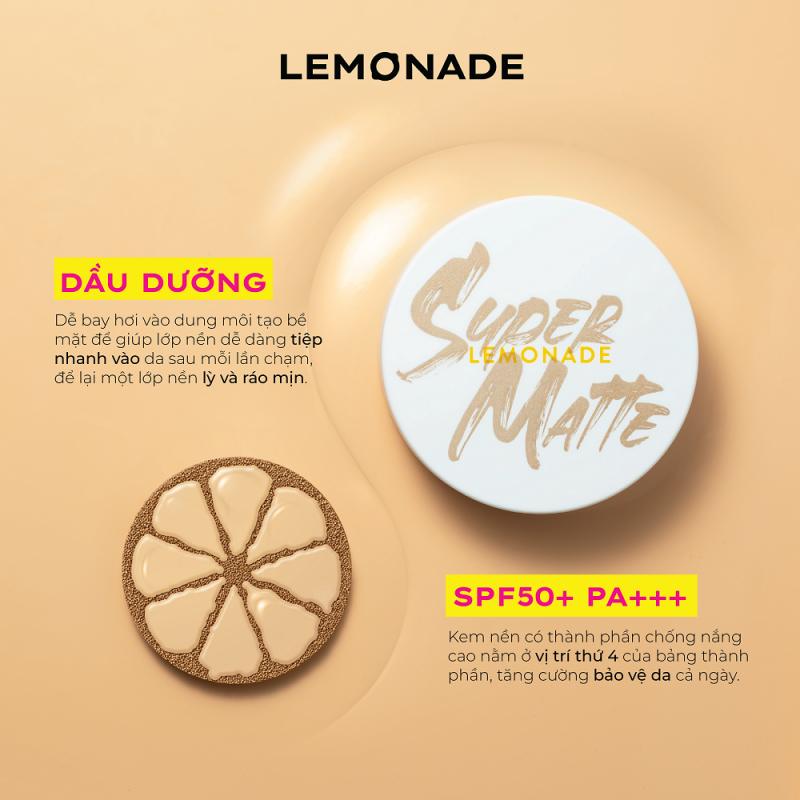 Phấn nước siêu kiềm dầu Lemonade Supermatte Cushion