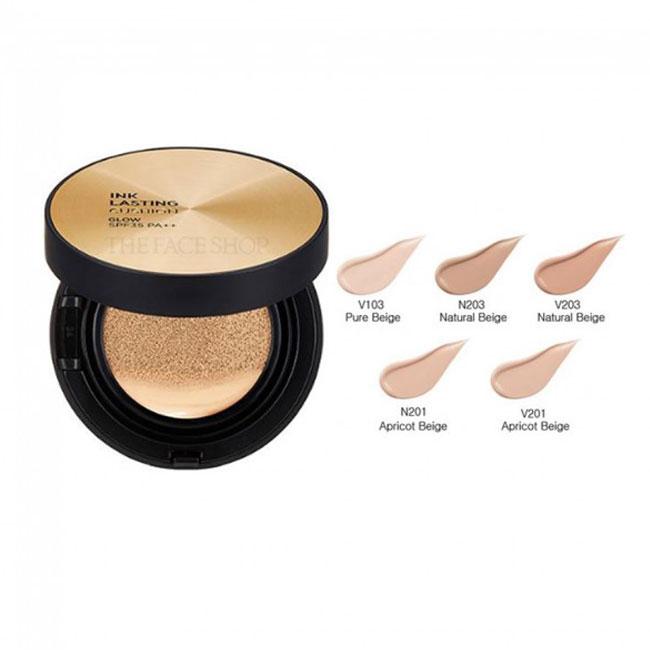 Phấn nước The Face Shop Ink Lasting Cushion Glow