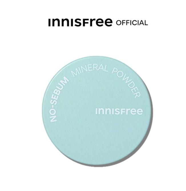 Phấn phủ bột kiềm dầu không màu Innisfree No Sebum Mineral Powder