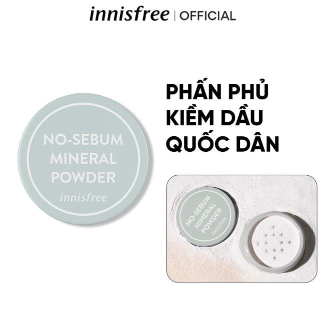 Phấn phủ kiềm dầu Innisfree No sebum Mineral Powder