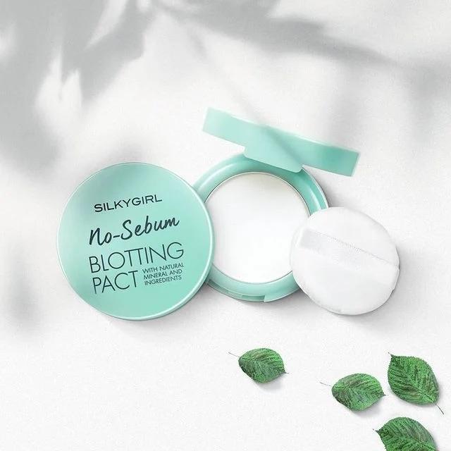 Phấn phủ khoáng dạng nén Silkygirl No-sebum Blotting Pact