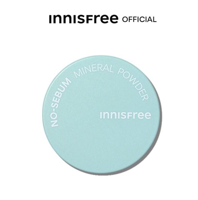 Phấn phủ kiềm dầu dạng bột innisfree No Sebum Mineral Powder