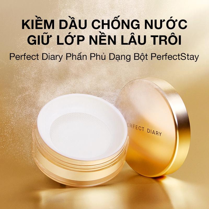 Phấn phủ kiềm dầu Perfect Diary Perfect chống thấm nước kiểm soát dầu 3 màu tùy chọn 7g