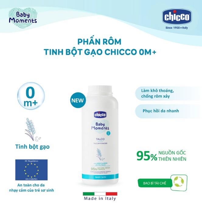 Phấn rôm tinh bột gạo Chicco