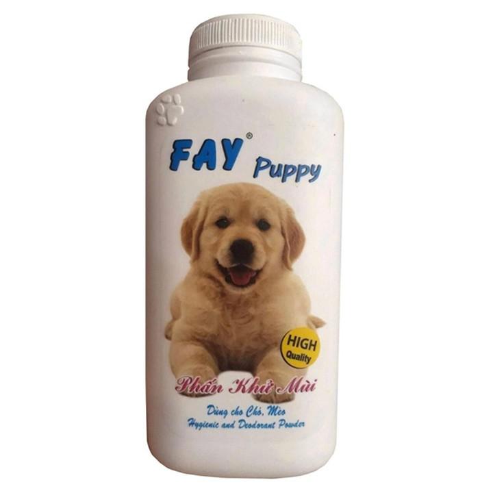 Phấn Tắm Khô Khử Mùi Cho Chó Mèo - Fay Puppy 120g