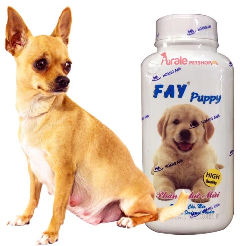 Phấn Tắm Khô Khử Mùi Cho Chó Mèo - Fay Puppy 120g