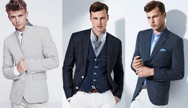 Phối áo gile nam với áo blazer