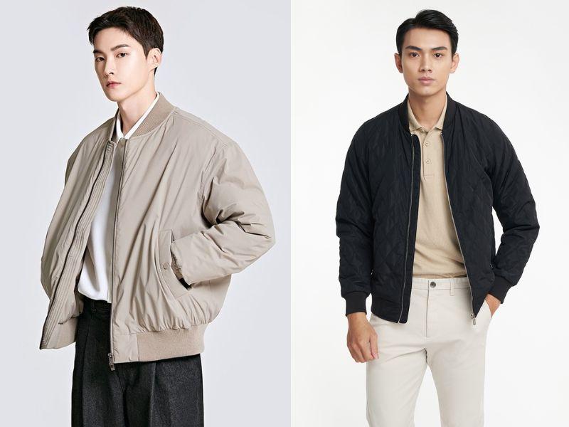 Phối áo polo với áo khoác bomber