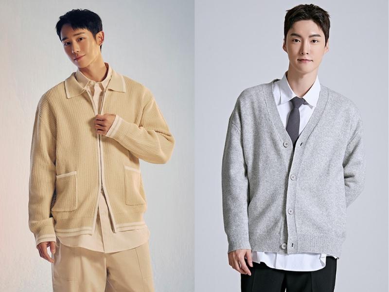 Phối đồ với áo cardigan