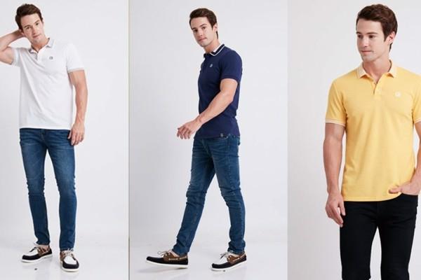 Phối đồ với áo polo nam cực sành điệu cùng quần jean