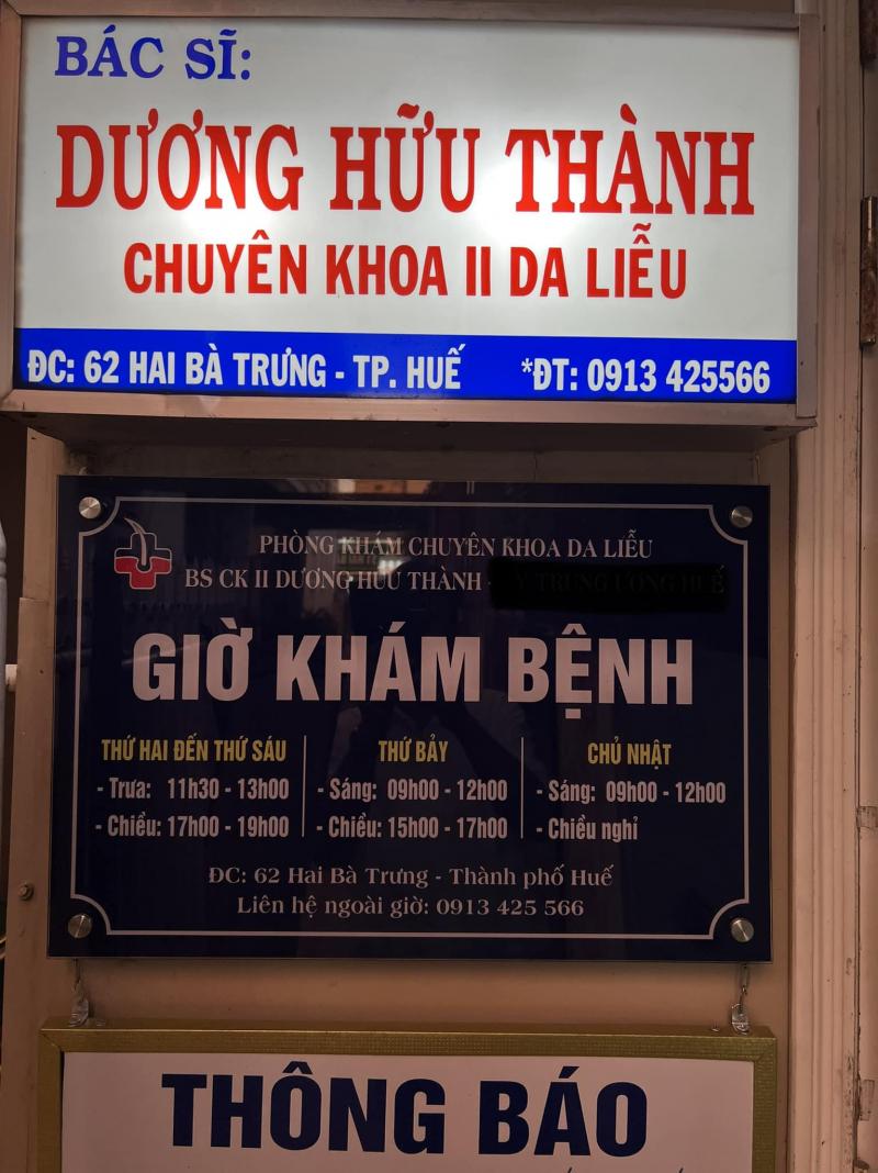 Phòng khám chuyên khoa Da liễu BS Thành