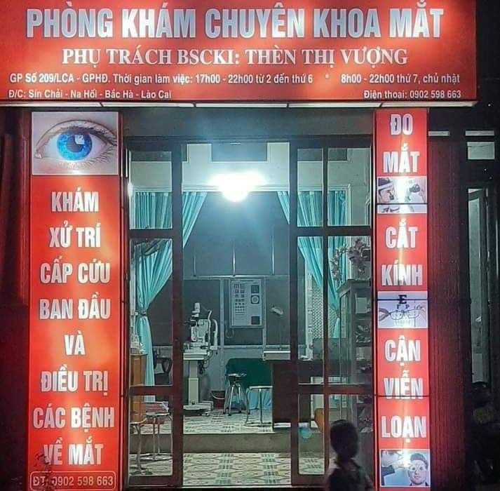 Phòng khám chuyên khoa mắt Bắc Hà