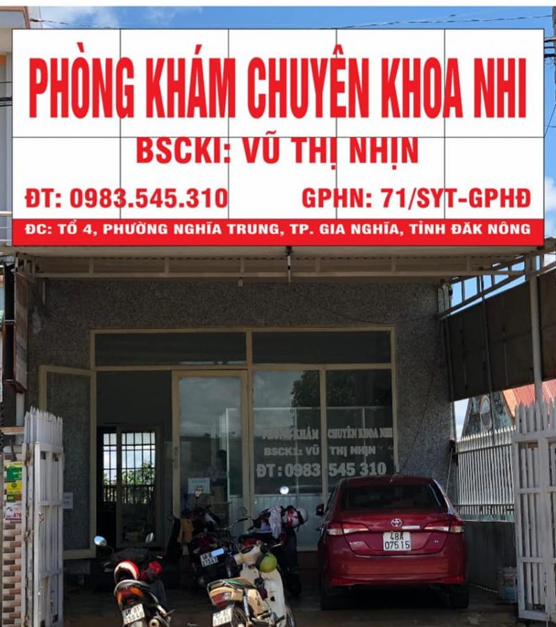 Phòng Khám Chuyên Khoa Nhi Bs Vũ Thị Nhịn