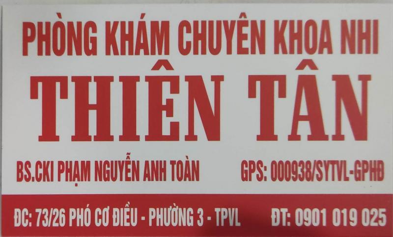 Phòng khám chuyên khoa nhi Thiên Tân