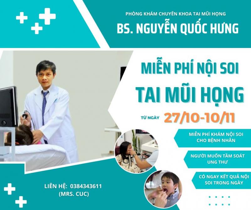 Phòng Khám Chuyên Khoa Tai Mũi Họng - Bs.CKI Nguyễn Quốc Hưng