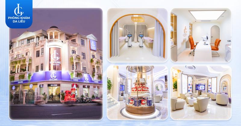 Không gian hiện đại, sang trọng tại Phòng khám Da liễu LG Gò Vấp