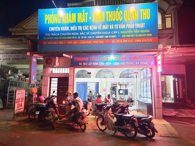 Phòng khám Mắt, kính thuốc Quân Thu