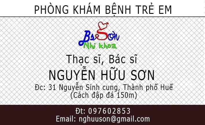 Phòng khám Nhi khoa Bs Nguyễn Hữu Sơn